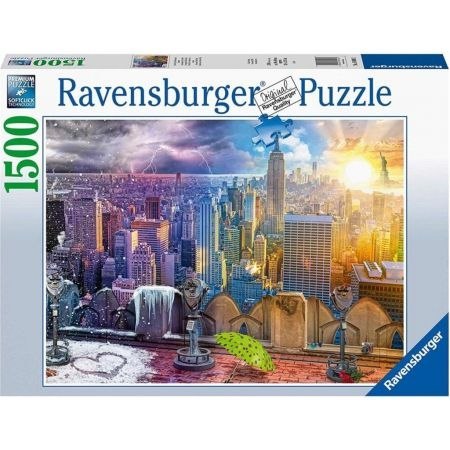 Ravensburger: Puzzle 1500el. - Nowy Jork w lecie i zimie