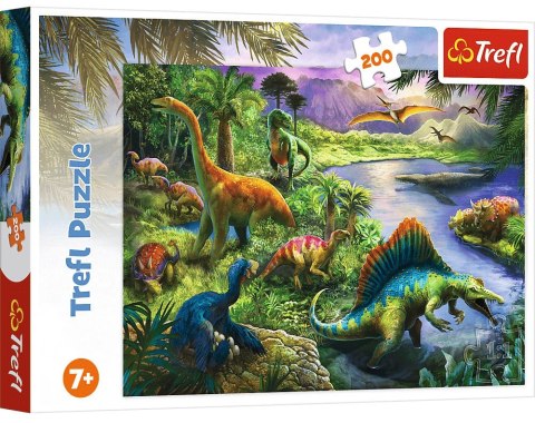 Trefl: Puzzle 200el. - Drapieżne dinozaury