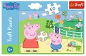Puzzle 60el. Świnka Peppa: Zabawy w gronie przyjaciół | Trefl
