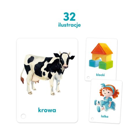 CzuCzu: Karty obrazkowe na sznureczku- Pierwsze słowa