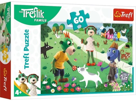 Puzzle 60el. Radosny Dzień Treflików | Trefl