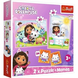 Trefl: Puzzle 2w1 - (30,48el.) + memos - Gabi z Kocim Przyjacielem