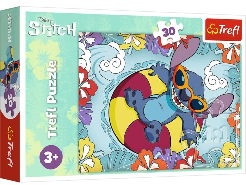 Trefl: Puzzle 30el. - Lilo&Stitch na wakacjach/ Disney Lilo&Stitch