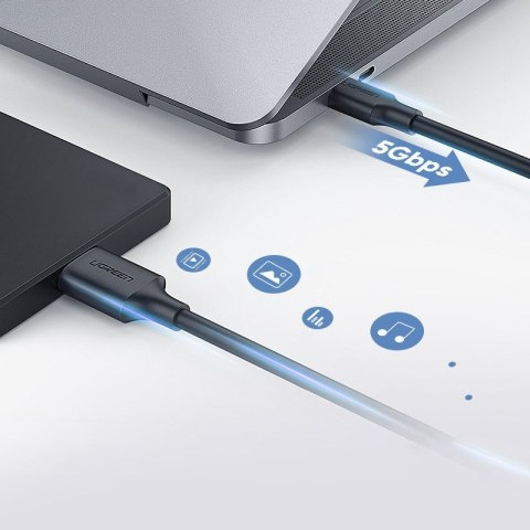 Kabel Micro-B USB 3.0 - USB-C UGREEN US312 1m (czarny)