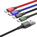 Kabel USB Baseus Fast 4w1 USB-C / 2x Lightning / Micro 3,5A 1,2m (czarny)