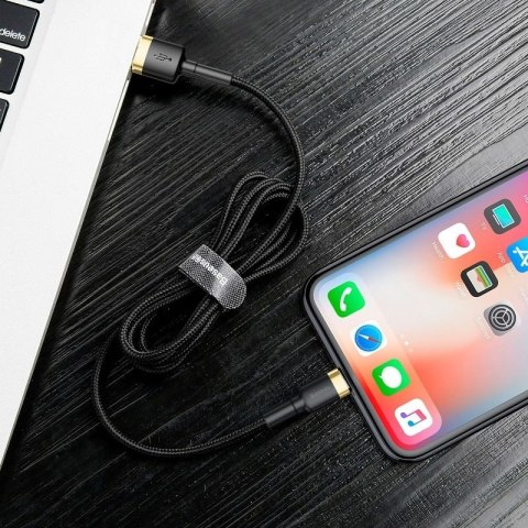 Kabel BASEUS Cafule USB-A-Lightning 2m (złoto-czarny)
