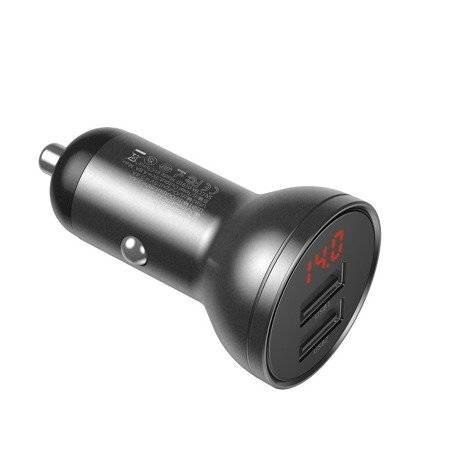Zestaw BASEUS ładowarka samochodowa 24W + kabel USB 3w1 1,2m