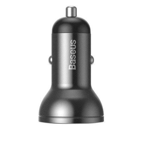 Zestaw BASEUS ładowarka samochodowa 24W + kabel USB 3w1 1,2m