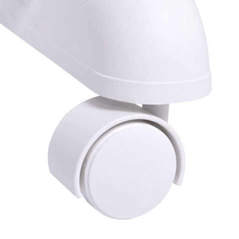 Wieszak regulowany stojący na kółkach Rufo biały