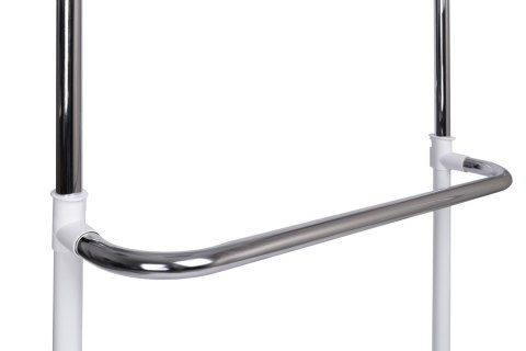 Wieszak regulowany stojący na kółkach Rufo biały