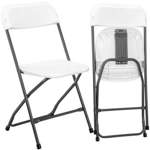 Krzesło składane cateringowe SIMPLO WHITE białe
