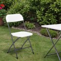 Krzesło składane cateringowe SIMPLO WHITE białe
