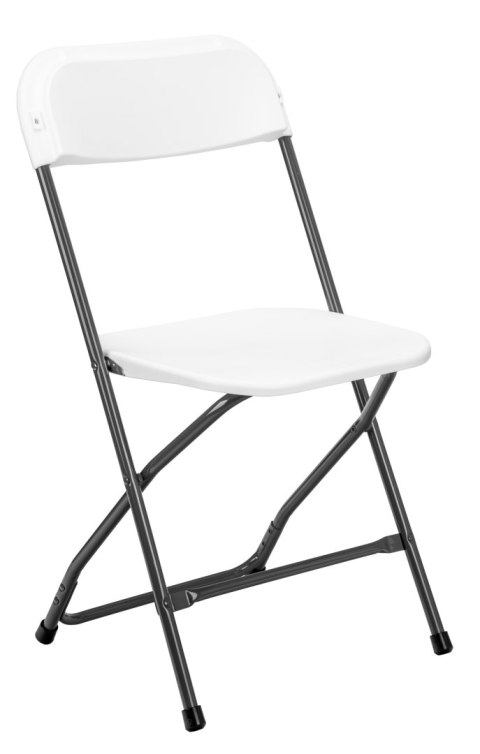 Krzesło składane cateringowe SIMPLO WHITE białe