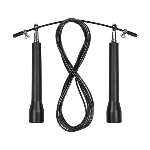 Skakanka bokserska plastikowa z metalowym łożyskiem 300cm regulowana, REBEL ACTIVE