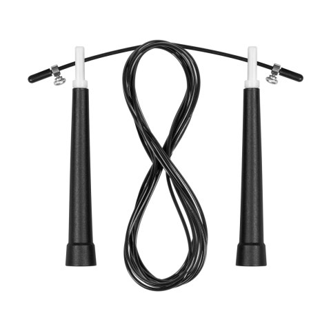 Skakanka bokserska plastikowa z plastikowym łożyskiem 300cm regulowana, REBEL ACTIVE