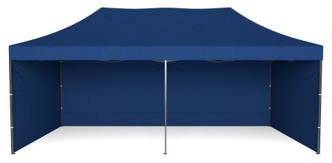 Pawilon handlowy ekspresowy - 3x6 m - niebieski