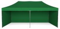 Pawilon handlowy ekspresowy - 3x6 m - zielony