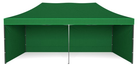 Pawilon handlowy ekspresowy - 3x6 m - zielony