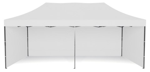 Pawilon handlowy ekspresowy - 3x6 m - biały