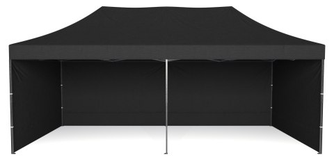 Pawilon handlowy ekspresowy - 3x6 m - czarny