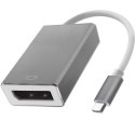 Qoltec Adapter przejściówka USB-C 3.1 | DisplayPort | 4K | MHL | Aluminiowy