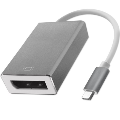 Qoltec Adapter przejściówka USB-C 3.1 | DisplayPort | 4K | MHL | Aluminiowy