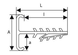 UCHWYT DO PRZEWODÓW PŁASKICH, PODWÓJNY UWT-2 (100szt.)
