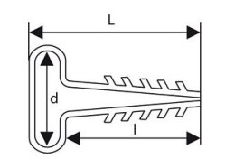 UCHWYT WBIJANY DO PRZEWODÓW PŁASKICH UWP-2 (100szt.)