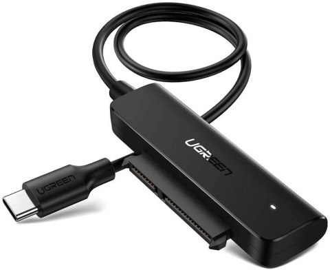 Adapter UGREEN AV144 USB-C 3.0 do dysku SATA 2.5", 50cm (czarny)