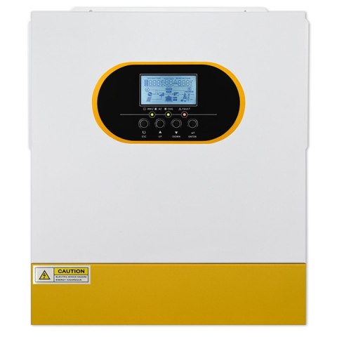 Qoltec Hybrydowy inwerter solarny Off-Grid 3.5kVA| 3.5kW | 100A | MPPT | LCD | BMS | Sinus