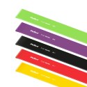 Zestaw gum do ćwiczeń lateksowe 2m - Flat Band LTs-1, 2,5-20 kg, 5 gum, REBEL ACTIVE