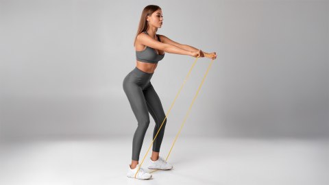 Zestaw gum do ćwiczeń lateksowy - Power Band PLs-2, 4-45 kg, 4 gumy, REBEL ACTIVE