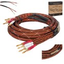Kabel głośnikowy 3.0m Kruger&Matz (wtyki banan)