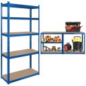 Regał metalowy magazynowy 180x90x40 niebieski Rebel