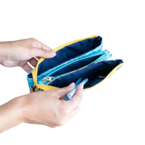 Disney Stitch - Piórnik 3-komorowy z kolekcji Tropical