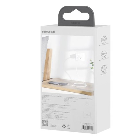 Kabel BASEUS Simple Wisdom USB-A-Lightning 1.5m 2szt. (biały)