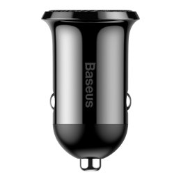 Ładowarka samochodowa BASEUS Grain Pro 4.8A 2x USB (czarna)