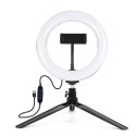 Lampa pierścieniowa LED PULUZ 20cm statyw uchwyt telefonu