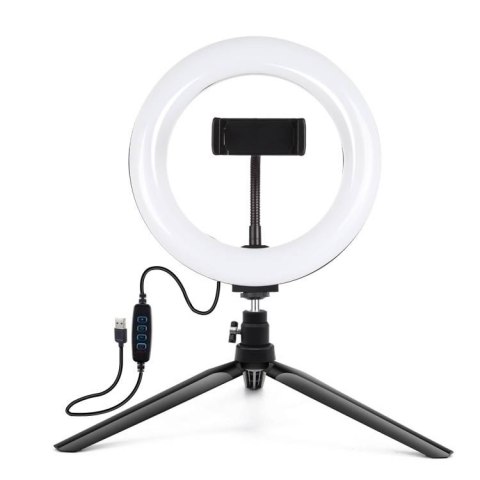 Lampa pierścieniowa LED PULUZ 20cm statyw uchwyt telefonu
