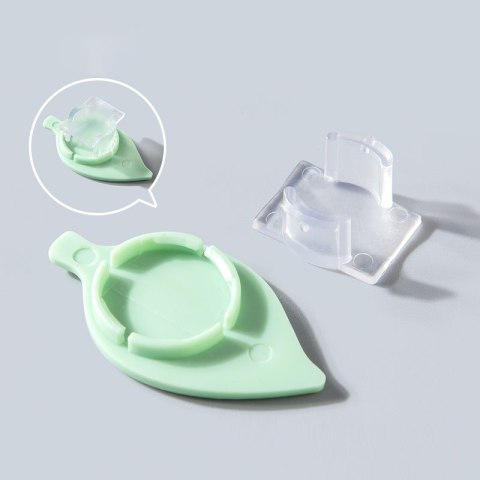 Ozdobny uchwyt na kable w kształcie motylka (9szt.) - przezroczysty