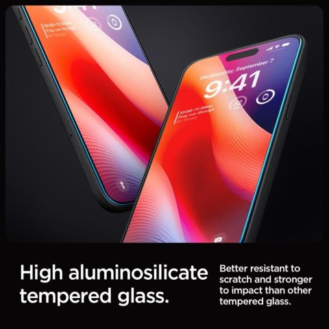 Spigen GLAS.TR EZ FIT 2-Pack - Szkło hartowane do iPhone 16 Pro / 17 / 17 Pro 2 szt
