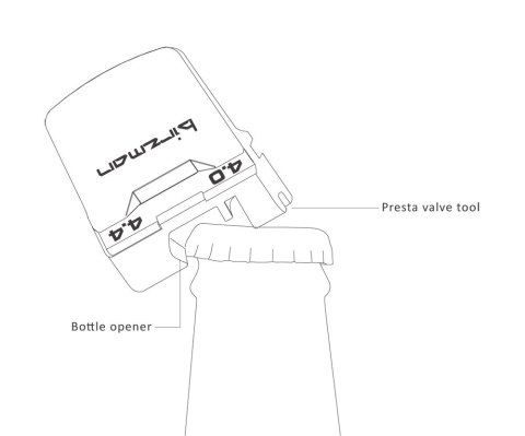 Kluczyk podręczny BIRZMAN Feexman E-Version 15, 15 kluczy, Czarny (NEW)