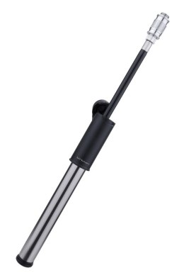 Pompka ręczna BIRZMAN Swift (Presta/Schrader), 120psi/8.3bar, Długość 195mm, CNC, Srebrno-Czarna (NEW)