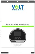 Przetwornica inwerter solarny Volt Polska SinusPro Ultra-HV 6000 24V/230V 3000/6000W 80A MPPT (450V)