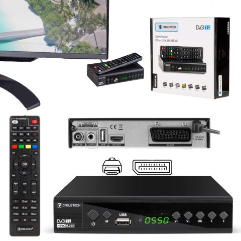 Tuner DVB-T/C Hevc H.265 10bit Cabletech