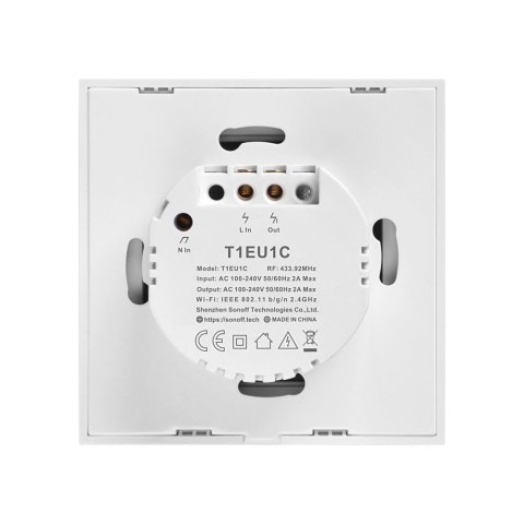 Włącznik światła SONOFF T1 EU TX Wi-Fi RF433 1-kanałowy