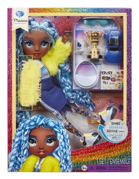Rainbow High: Sparkle & Shine Fashion Dolls- MARINA (Blue)