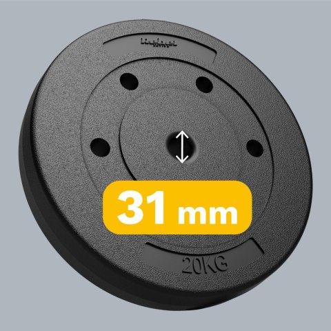 Obciążenie bitumiczne zestaw 2x20kg, otwór 31mm, REBEL ACTIVE