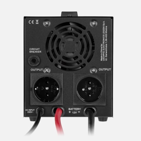 Zasilacz awaryjny Rebel POWER-500-LFP4 - przetwornica z czystym przebiegiem sinusoidalnym i funkcją ładowania 12V 230V 500VA/300