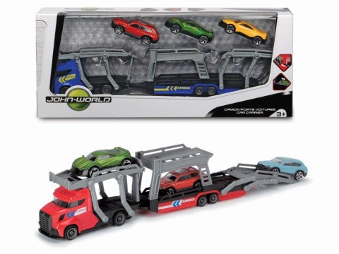 Dickie: City - Laweta z 3 samochodami 2 rodz.